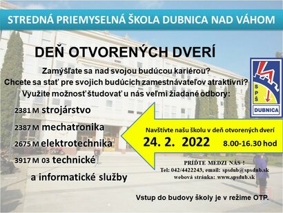 Deň otvorených dverí 24.2.2022