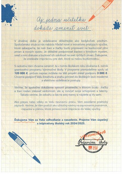 Študentská firma ElekTis a Nadácia ZSE