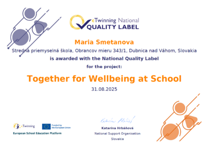 eTwinning_Together for Wellbeing at School