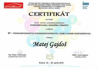 certifikát 