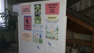 Nástenka k prezentácii Finančnej gramotnosti