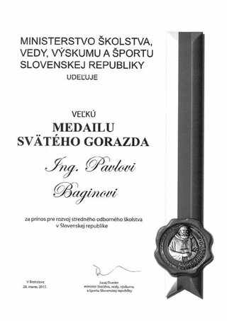 Ocenenie Veľká medaila