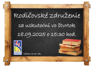 Srdečne Vás pozývame na rodičovské združenie.