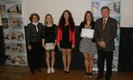 4.c oceneni za vzorny prospech dochadzku a prikladnu pracu v prospech skoly zuzana kvasnicova nikola kubanova veronika kunikova