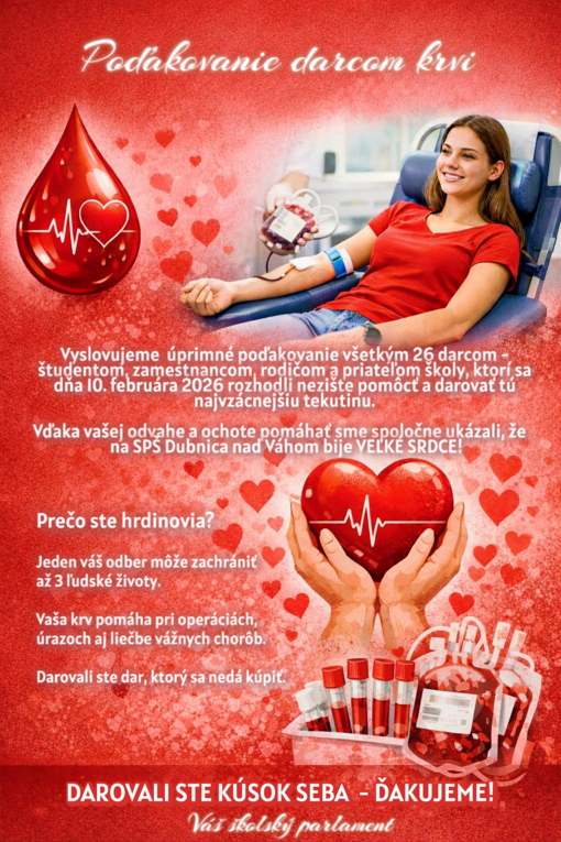 Poďakovanie DARCOM KRVI